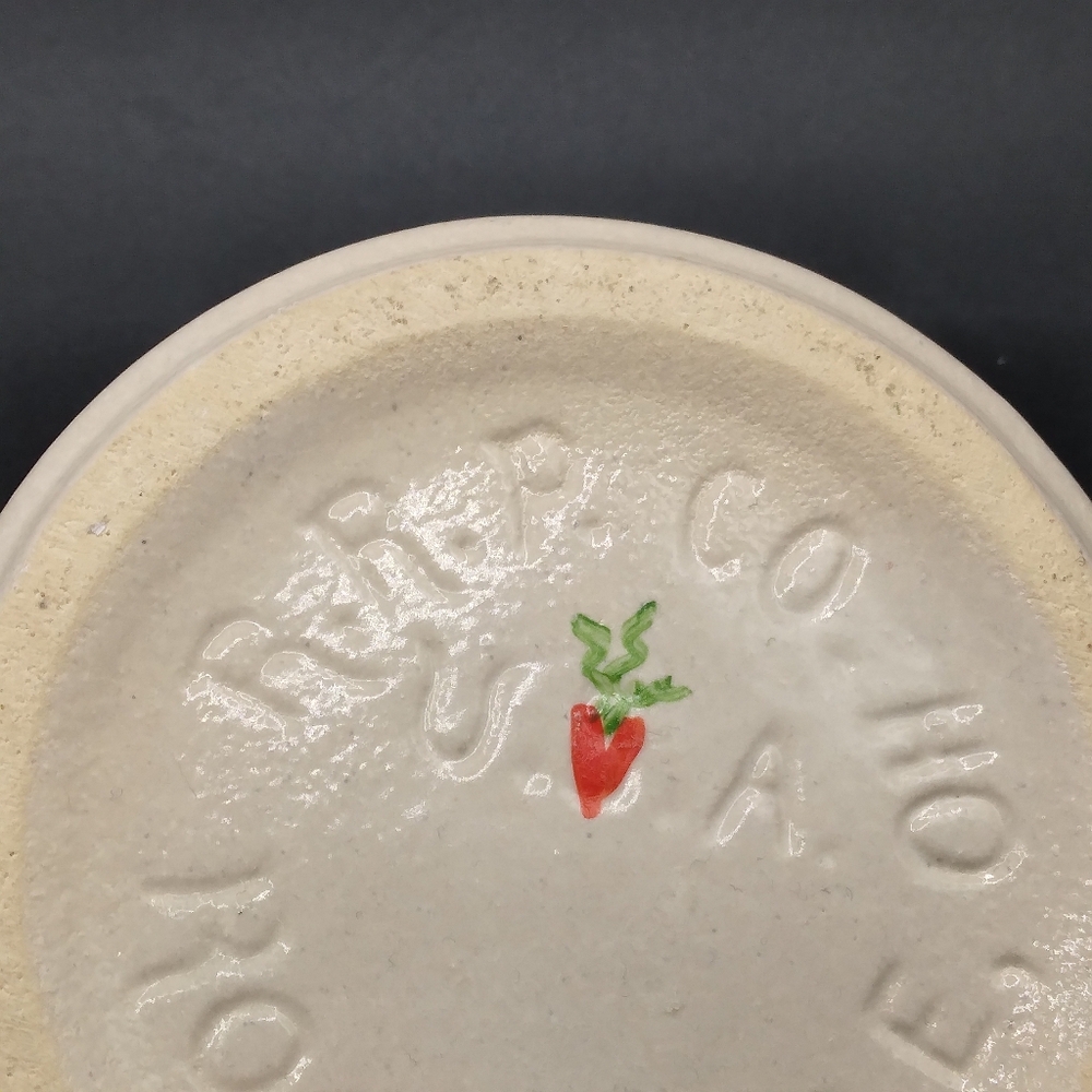 Robinson Ransbottom Handpainted Rabbits Stoneware Small Crock 2 Inch Spring - Picture 12 of 12